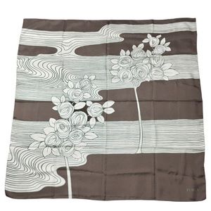 NEW Furla Rosebush 100% silk Scarf Made in Italy